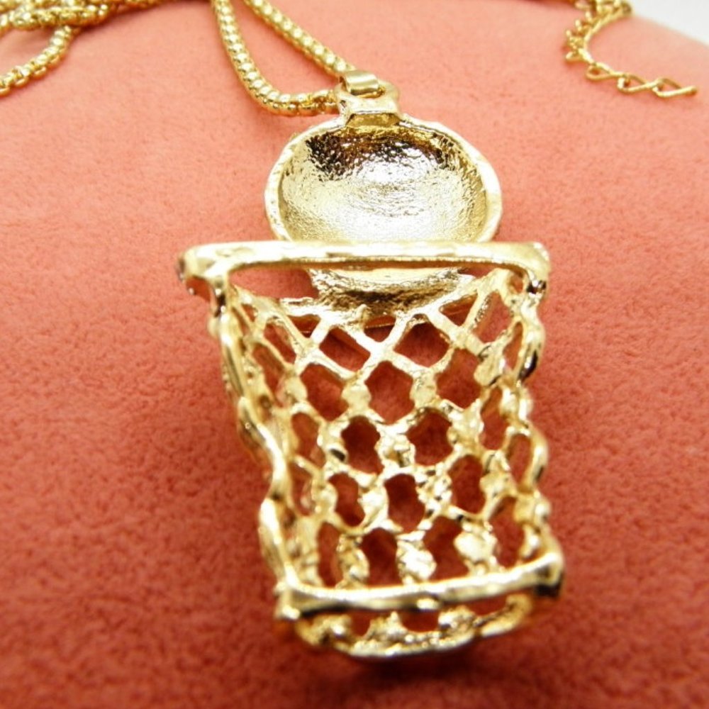 Basketball Hoop Pendant/ Necklace - Picture 6 of 6